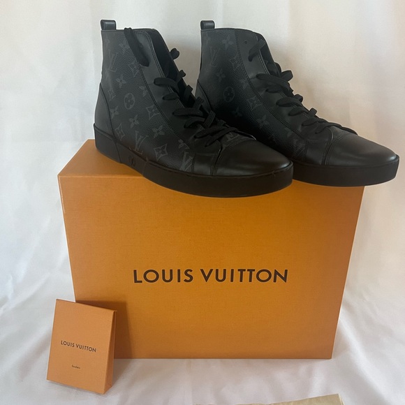 Louis Vuitton Black High-Top Sneakers - Picture 1 of 11